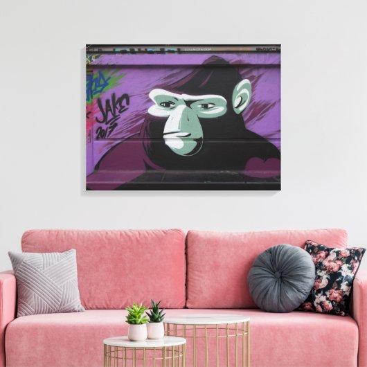 Ape Graffiti Leinwanddruck (Insitu (Wohnzimmer))