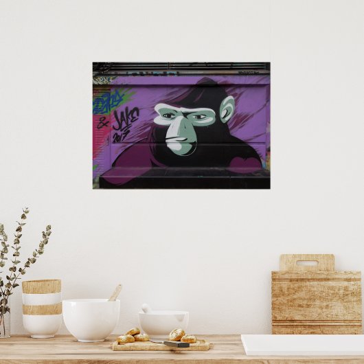 Ape Graffiti Poster (Küche)