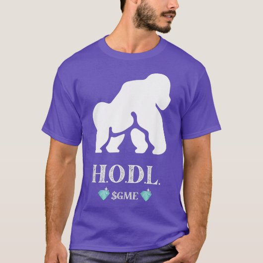 Ape HODL GME Stock Trading Shirt GME Diamond (Vorderseite)