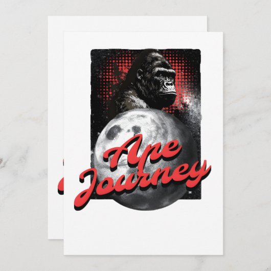 Ape Journey Einladung (Vorne/Hinten)