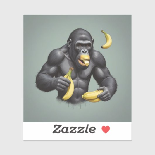 Ape King Custom Cut Vinyl Sticker (Blatt)