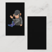 Ape mit Sneaker und Baseball-Cap-Affen Visitenkarte (Vorne/Hinten)
