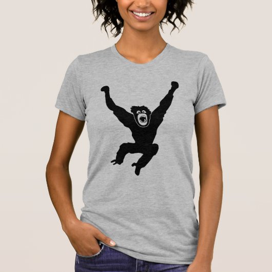 ape monkey chimp gorilla affe crazy orang utan T-Shirt (Vorderseite)