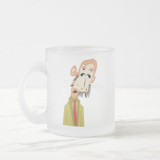 Ape Monkey NFT Art - Custom Coffee Tasse (Links)
