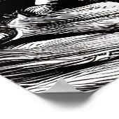 Ape Monkey Wild Nature Illustration Line Epische K Poster (Ecke)