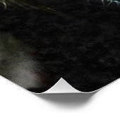 Ape Mountain Gorilla Face Charakterportrait Poster (Ecke)