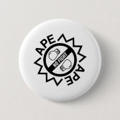 Ape No Fight Ape Boxing Handschuhe Button (Vorderseite)