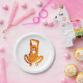 Ape - ORANGUTAN - gefährdetes Tier - Party Pappteller (Party)