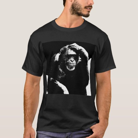 Ape Pop Modernes Design T-Shirt (Vorderseite)