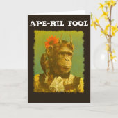 APE-RIL FOOL April Fool's Greetings Card Karte (Gelbe Blume)