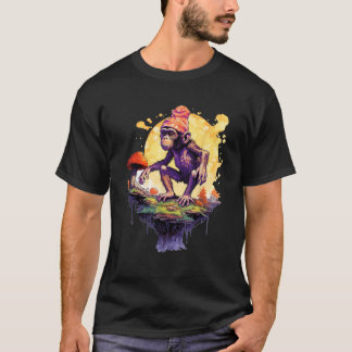 Ape Theory Little Affe Cool Design Spaß Mode T T-Shirt