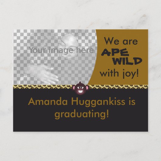 Ape Wild Ankündigungspostkarte (Vorderseite)