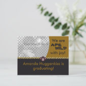 Ape Wild Ankündigungspostkarte (Stehend Vorderseite)