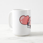 Apeach Ballon Kaffeetasse (Vorderseite Links)