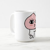 Apeach mit Eiskaffee Kaffeetasse (Vorderseite Links)