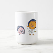 Apeach und Ryan im Weltraum Kaffeetasse (Mittel)