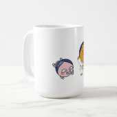 Apeach und Ryan im Weltraum Kaffeetasse (Vorderseite Links)