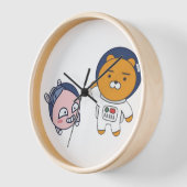 Apeach und Ryan im Weltraum Uhr (Winkel)