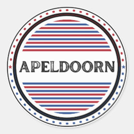 Apeldoorn City Pride Emblem – Niederländische Iden Runder Aufkleber