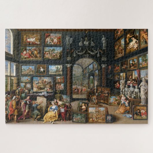 Apelles Painting Campaspe von Willem van Haecht Puzzle (Horizontal)
