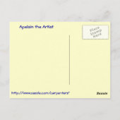 Apelsin der Künstler Postkarte (Rückseite)
