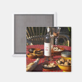 Aperitif und Aperitifs zubereitet: Brot, Oliven, Magnet (Vorderseite/Rückseite)