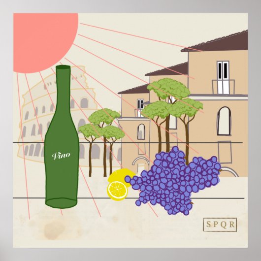 Aperitif-Zeit in Rom Poster (Vorne)