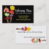 Aperitifgarnele kebab visitenkarte (Vorne/Hinten)