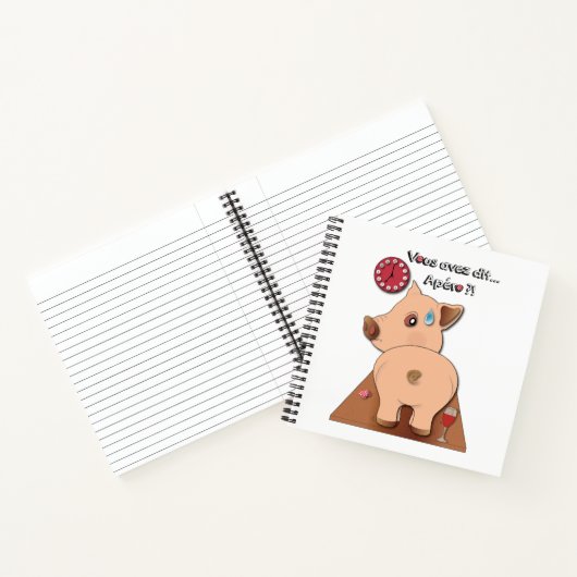 Apéro ! (écrits en noir) notizblock (Innenseite)