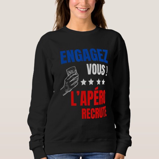 Apero Spaß Alcohol Mieten Sie Aperitif Sweatshirt (Vorderseite)