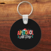 Aperohol All Day - Funny Christmas Spritz  Schlüsselanhänger (Vorderseite)