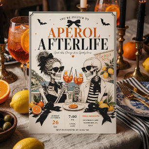 Aperol-Afterlife-Halloween-Cocktailparty Feiertagskarte