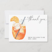 Aperol Brautparty Dankeschön Karte (Vorderseite)