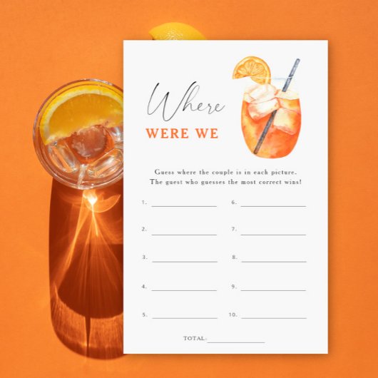 Aperol Cocktail Brautparty Wo waren wir?