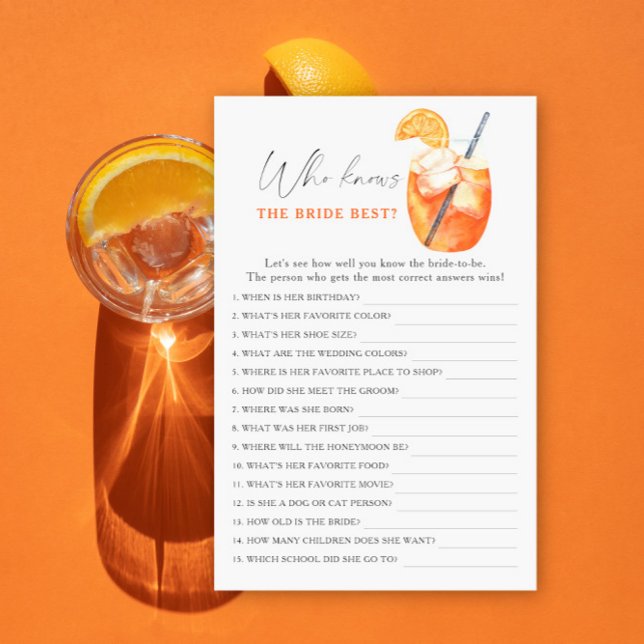 Aperol Cocktail - Wer kennt das beste Spiel der Br (Von Creator hochgeladen)