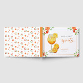 Aperol Liebe auf den ersten Spritz Orange Brautpar Gästebuch (Voll)