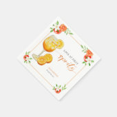 Aperol Love at First Spritz Orange Junggesellinnen Serviette (Ecke)
