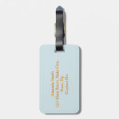 Aperol O'Clock Gepäckanhänger (Rückseite vertikal)