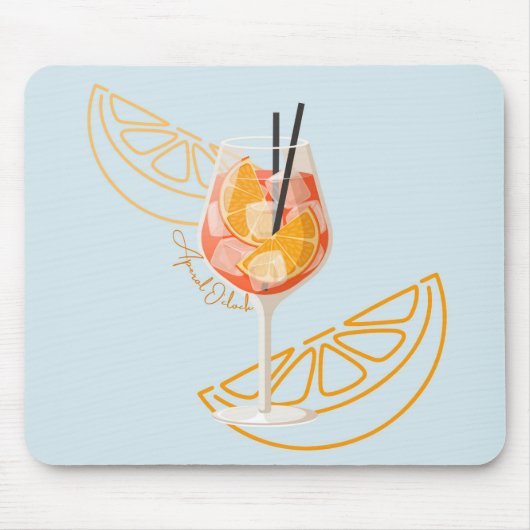 Aperol O'Clock Mousepad (Vorne)