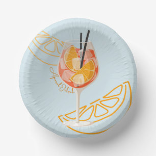 Aperol O'Clock Pappteller