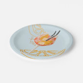 Aperol O'Clock Pappteller (Schrägansicht)