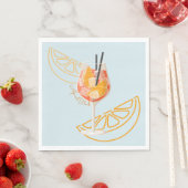 Aperol O'Clock Serviette (Beispiel)