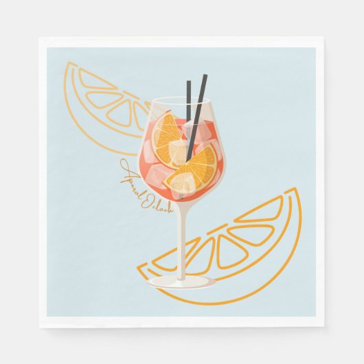 Aperol O'Clock Serviette (Vorderseite)