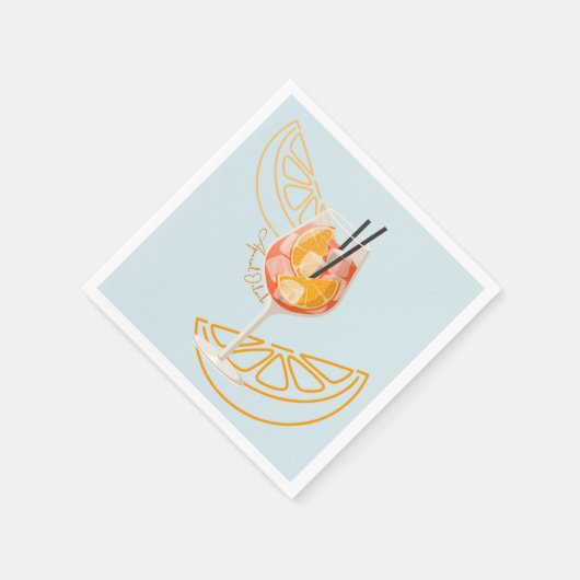 Aperol O'Clock Serviette (Ecke)