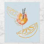 Aperol O'Clock Weinetikett (Einzelnes Label)