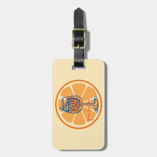 Aperol Per Favore Gepäckanhänger (Vorderseite vertikal)