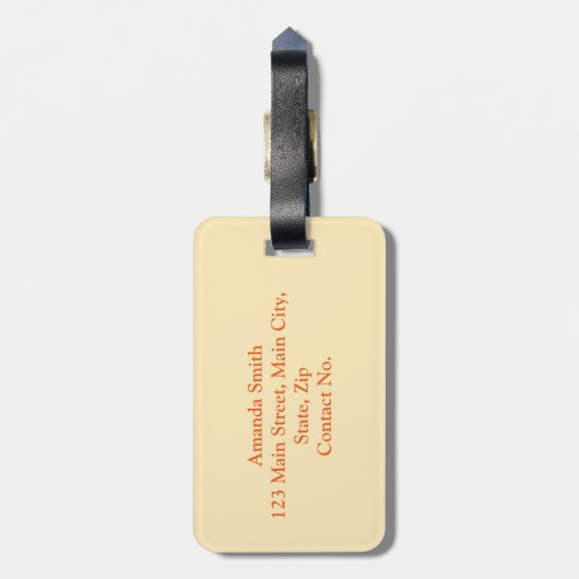 Aperol Per Favore Gepäckanhänger (Rückseite vertikal)