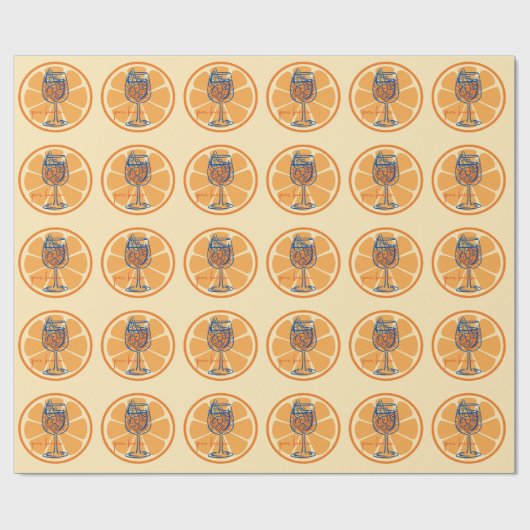 Aperol Per Favore Geschenkpapier (Flach)