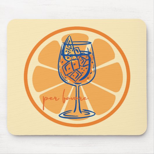 Aperol Per Favore Mousepad (Vorne)