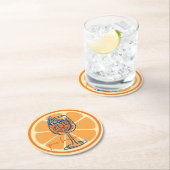 Aperol Per Favore Runder Pappuntersetzer (Vor Ort)
